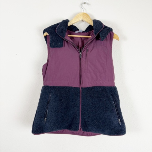 Sweaty Betty Jackets & Blazers - Sweaty Betty Urban Sherpa Hooded Vest Size 8